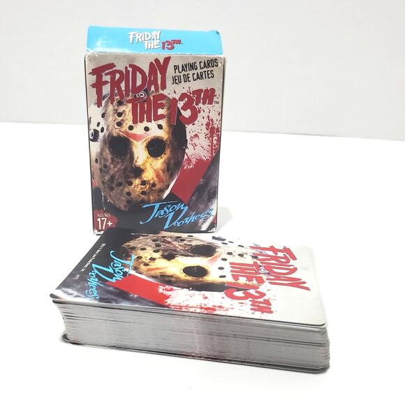 Friday the 13th Jason Voorhees Halloween Playing Cards Aquarius Opened - Picture 1 of 8